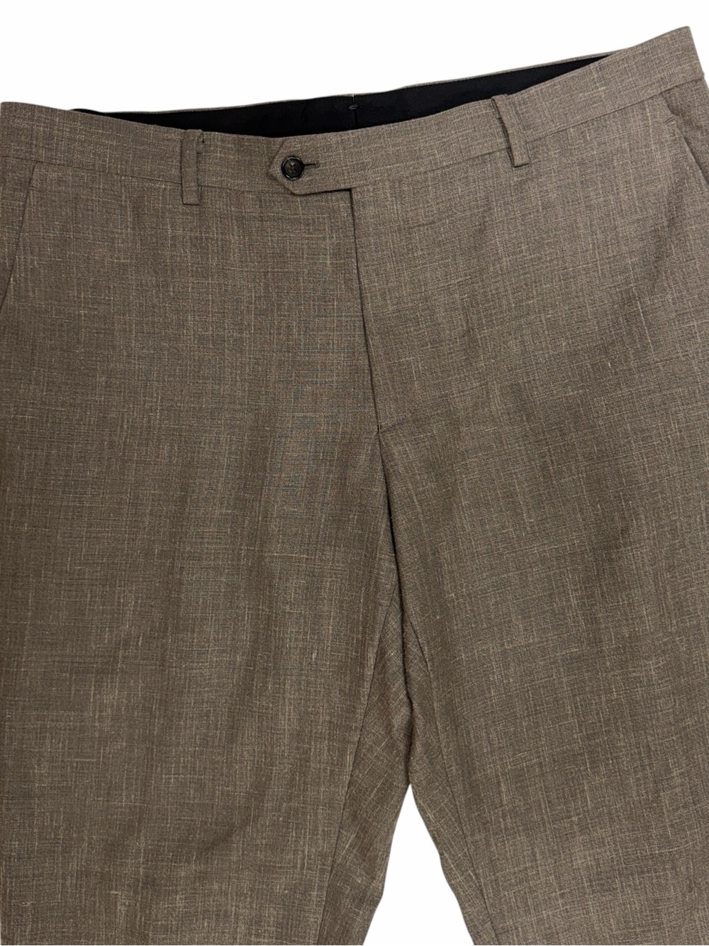 Spier & Mackay Pants Mens 36 Brown Ellis Trousers Wool Linen Silk Contemporary